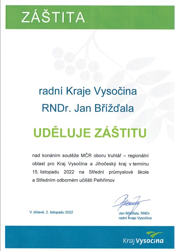 Regionální kolo Mistrovství ČR oboru Truhlář