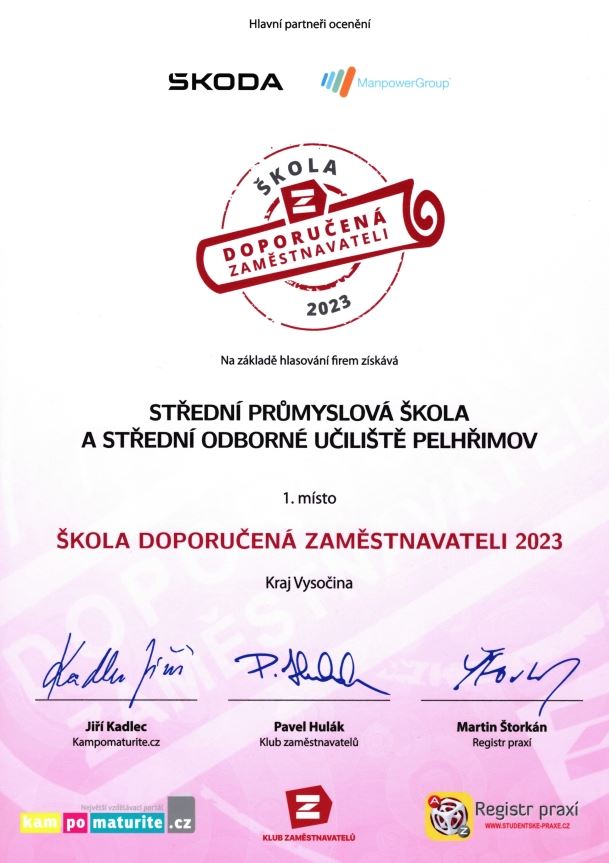 Doporučeno zaměstnavateli 2023